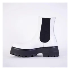 DAMES Alexander McQueen Chelseaboots^Witte en e leren Chelsea laarzen