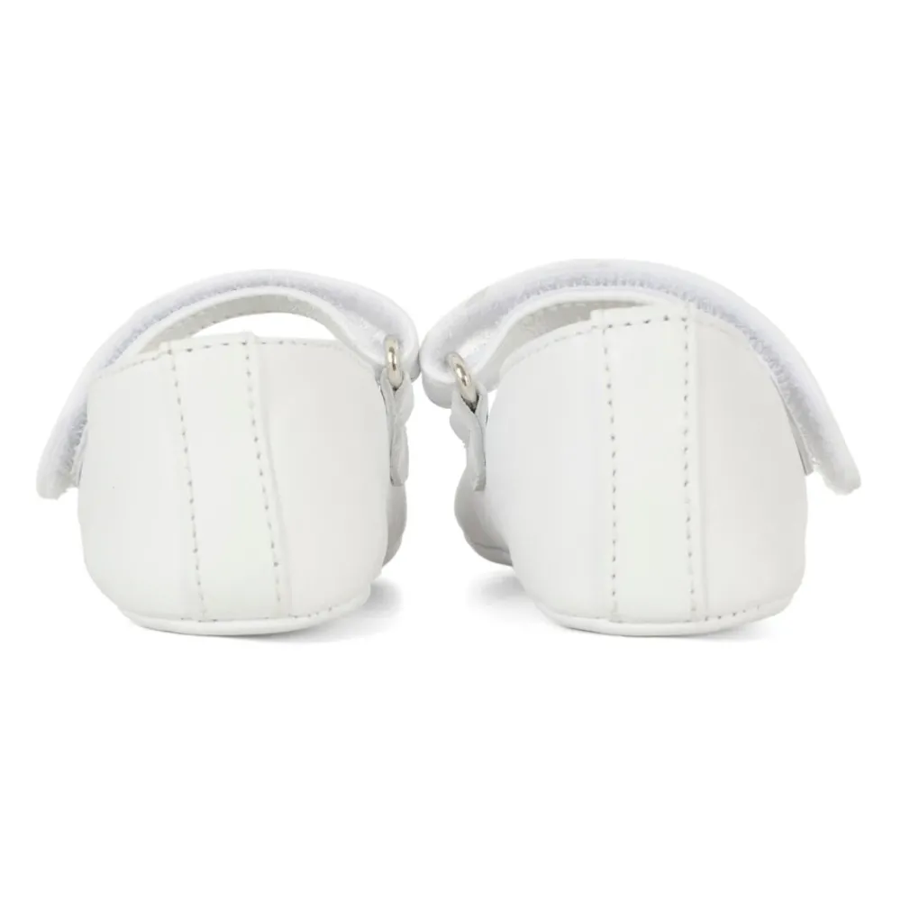 Moschino Ballerina'S^te Leren Ballerina's met Teddybeer Patch