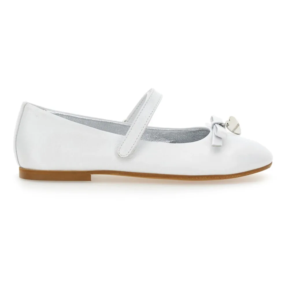 Monnalisa Ballerina'S^te Leren Ballet Flats met Enkelband