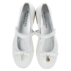 Monnalisa Ballerina'S^te Leren Ballet Flats met Enkelband
