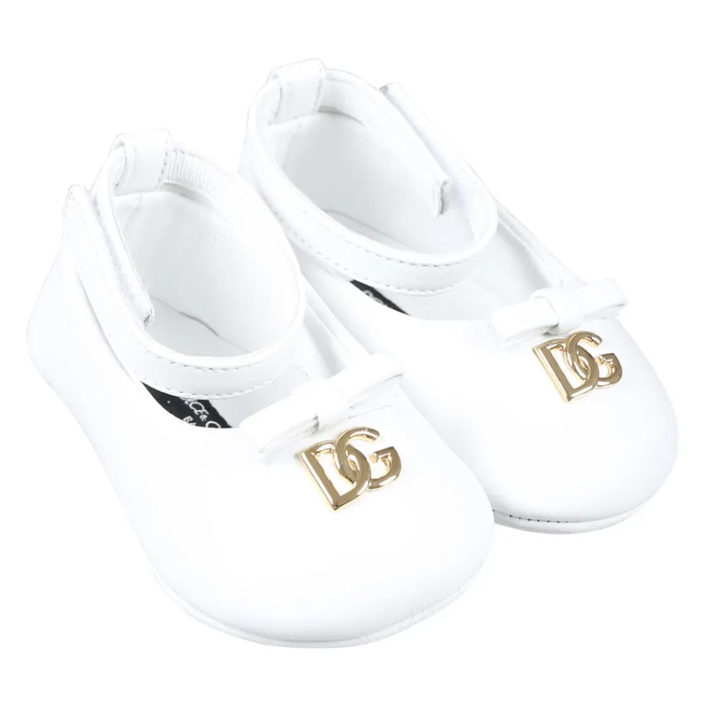 Dolce & Gabbana Ballerina'S^te Leren Balletflats met Strik