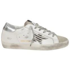 DAMES Golden Goose Sneakers^te leren sneakers met zebraprint