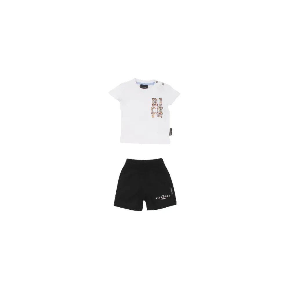 John Richmond Bodysuits & Sets^te Logo Front Shorts en T-shirt