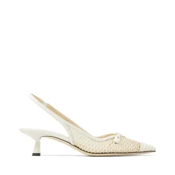 DAMES Jimmy Choo te Mesh Lage Hak Slingback Schoenen