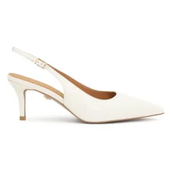 DAMES Kazar te pumps met open hiel uit de Trouwcollectie
