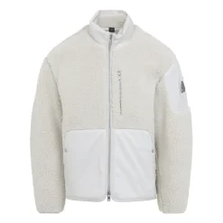 Moose Knuckles Outdoorjassen^Witte Saglek Jas met Harige Details