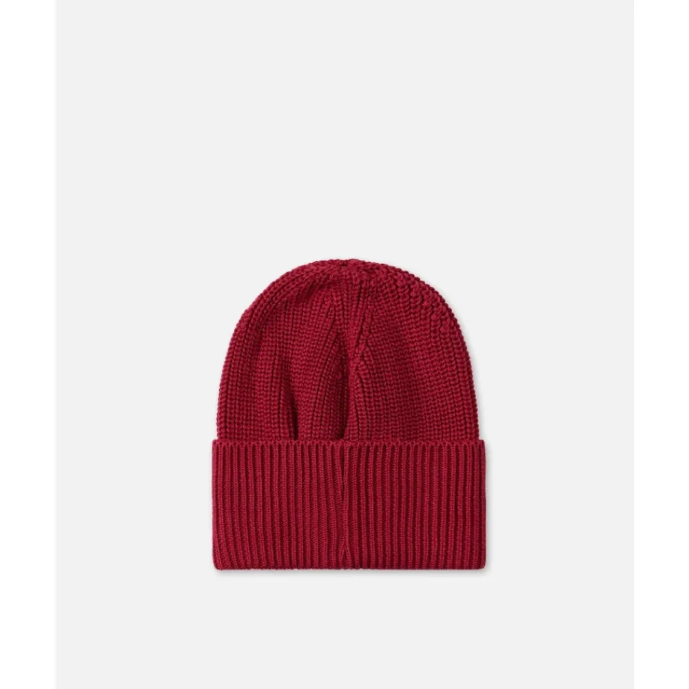 Iceberg Mutsen En Petten^Wollen Beanie Muts met Zwarte Patch en Logo