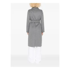 DAMES Max Mara Studio Wollen drap jas met dubbele kraag