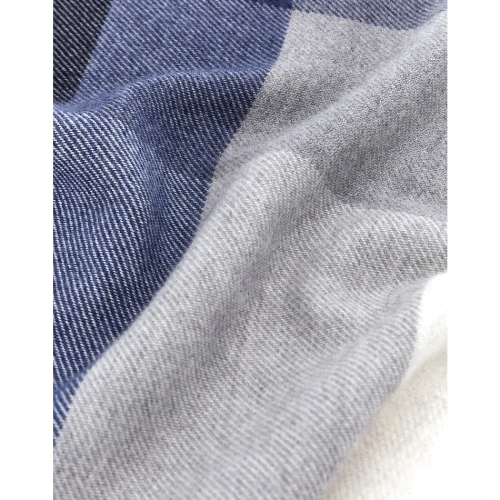 Heren Brunello Cucinelli Sjaals^Wollen en kasjmier geruite twill sjaal