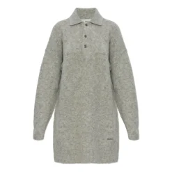 DAMES Ami Paris Jurken^Wollen jurk met kraag