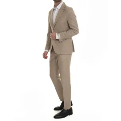 Heren Paoloni Wollen Linnen Jas met Zakken