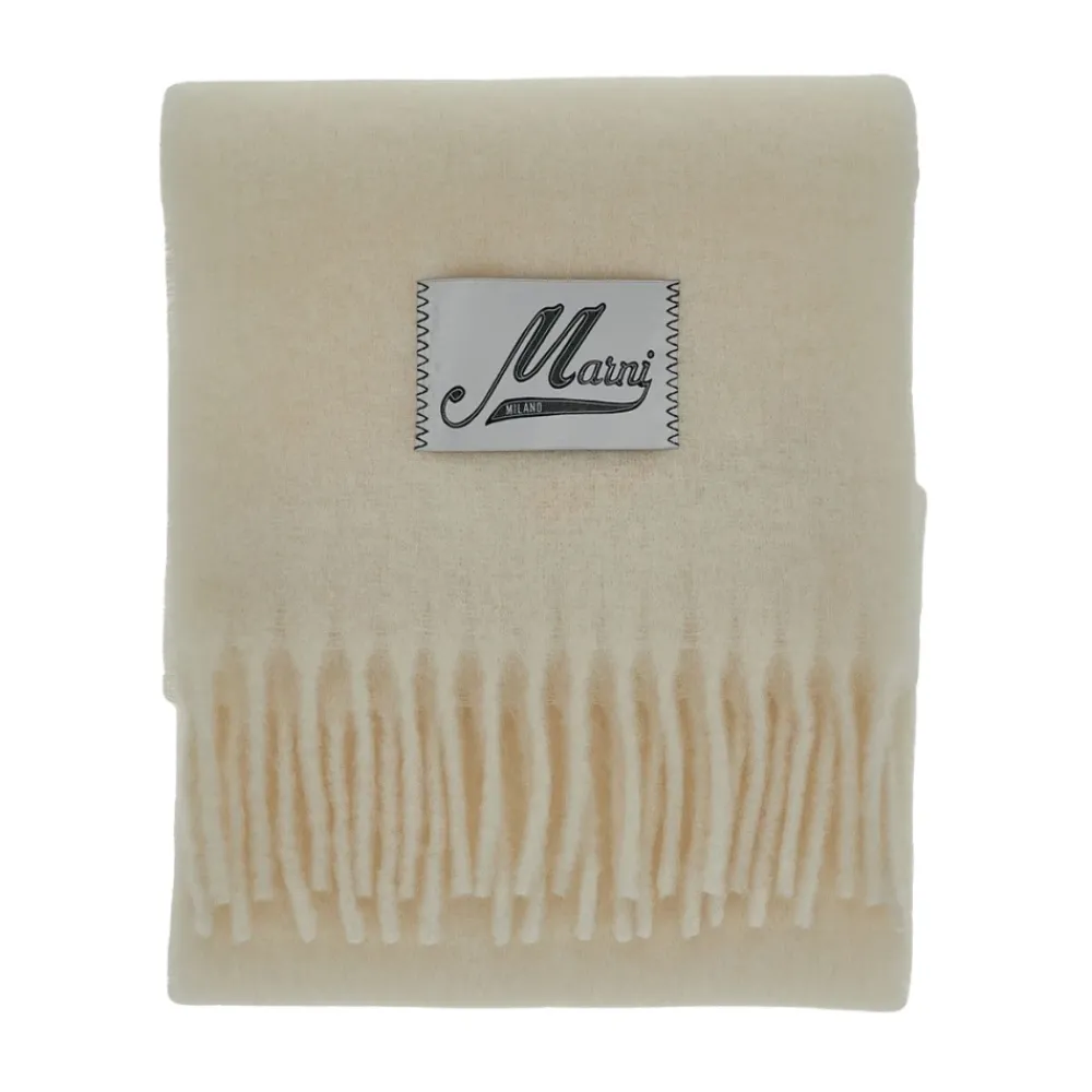 DAMES Marni Sjaals^Wollen sjaal met franjes