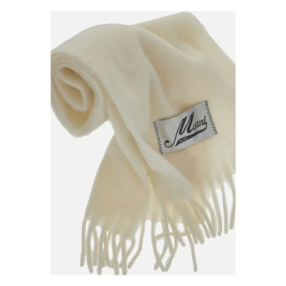 DAMES Marni Sjaals^Wollen sjaal met franjes