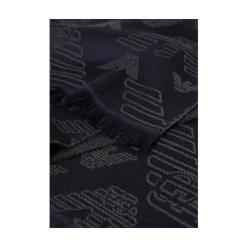 DAMES Emporio Armani Wollen sjaal met jacquard adelaar over het hele oppervlak