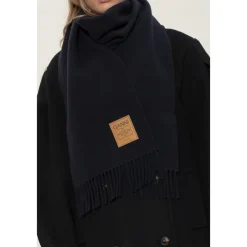 DAMES Ganni Wollen Sjaal Met Logo