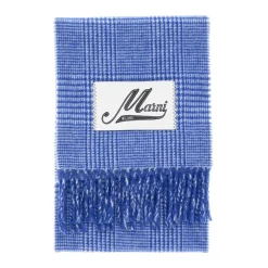 DAMES Marni Wollen sjaal met logolabel