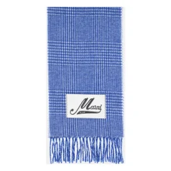 DAMES Marni Wollen sjaal met logolabel