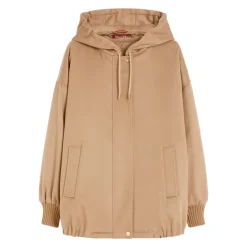 DAMES Max Mara Studio Wollen Sweatshirt met Afneembare Gewatteerde Voering