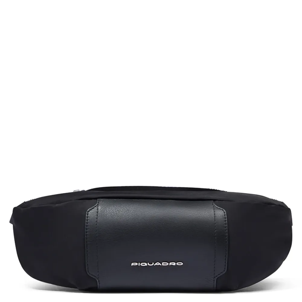 DAMES Piquadro Women's bum bag in fabric and leather