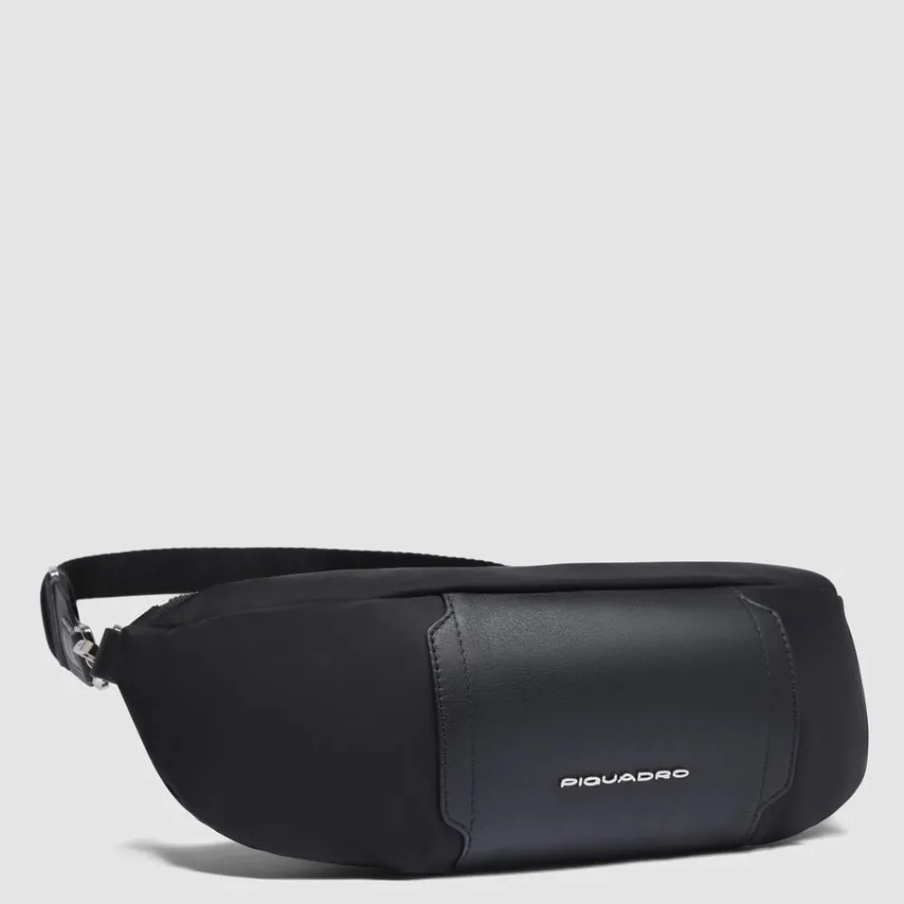 DAMES Piquadro Women's bum bag in fabric and leather