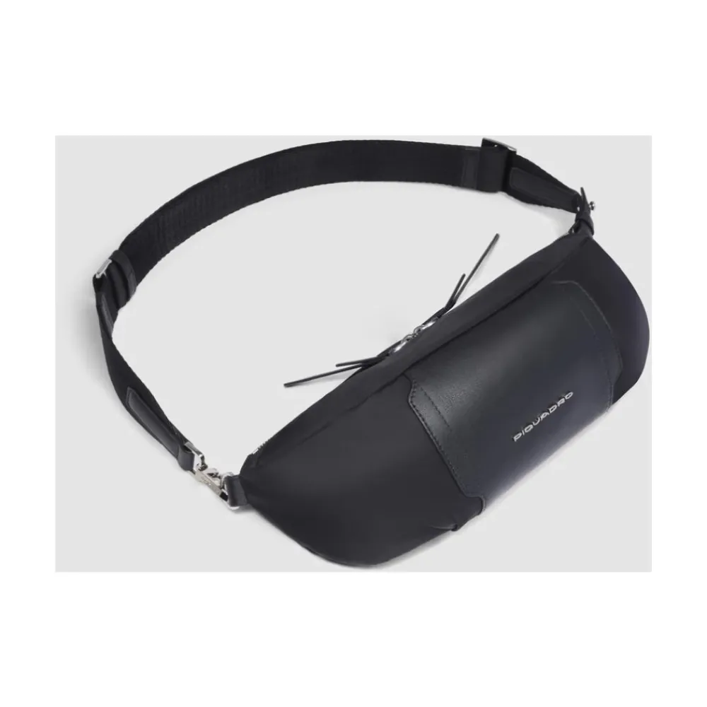 DAMES Piquadro Women's bum bag in fabric and leather