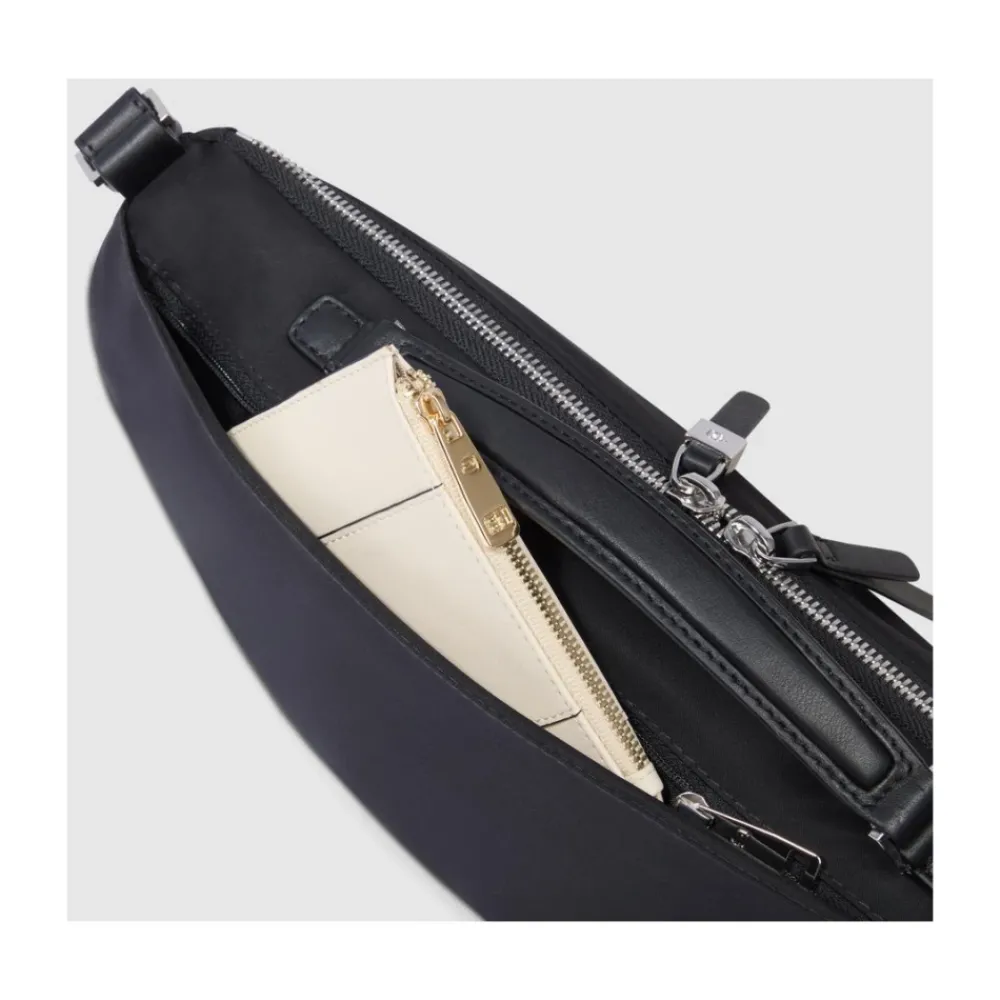 DAMES Piquadro Women's bum bag in fabric and leather