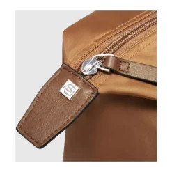 DAMES Piquadro Laptoptassen^Women's foldable laptop bag in fabric and leather