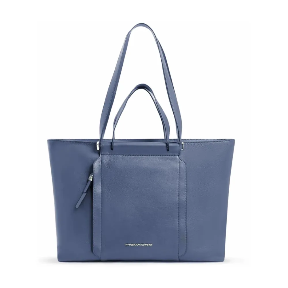 DAMES Piquadro Laptoptassen^Women's laptop and iPad® tote with shock absorbing and RFID protection