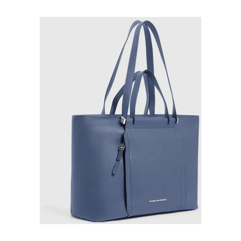 DAMES Piquadro Laptoptassen^Women's laptop and iPad® tote with shock absorbing and RFID protection