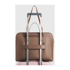 DAMES Piquadro Laptoptassen^Women's laptop and Pad® bag with two dividers,RFID and shock absorbing protection