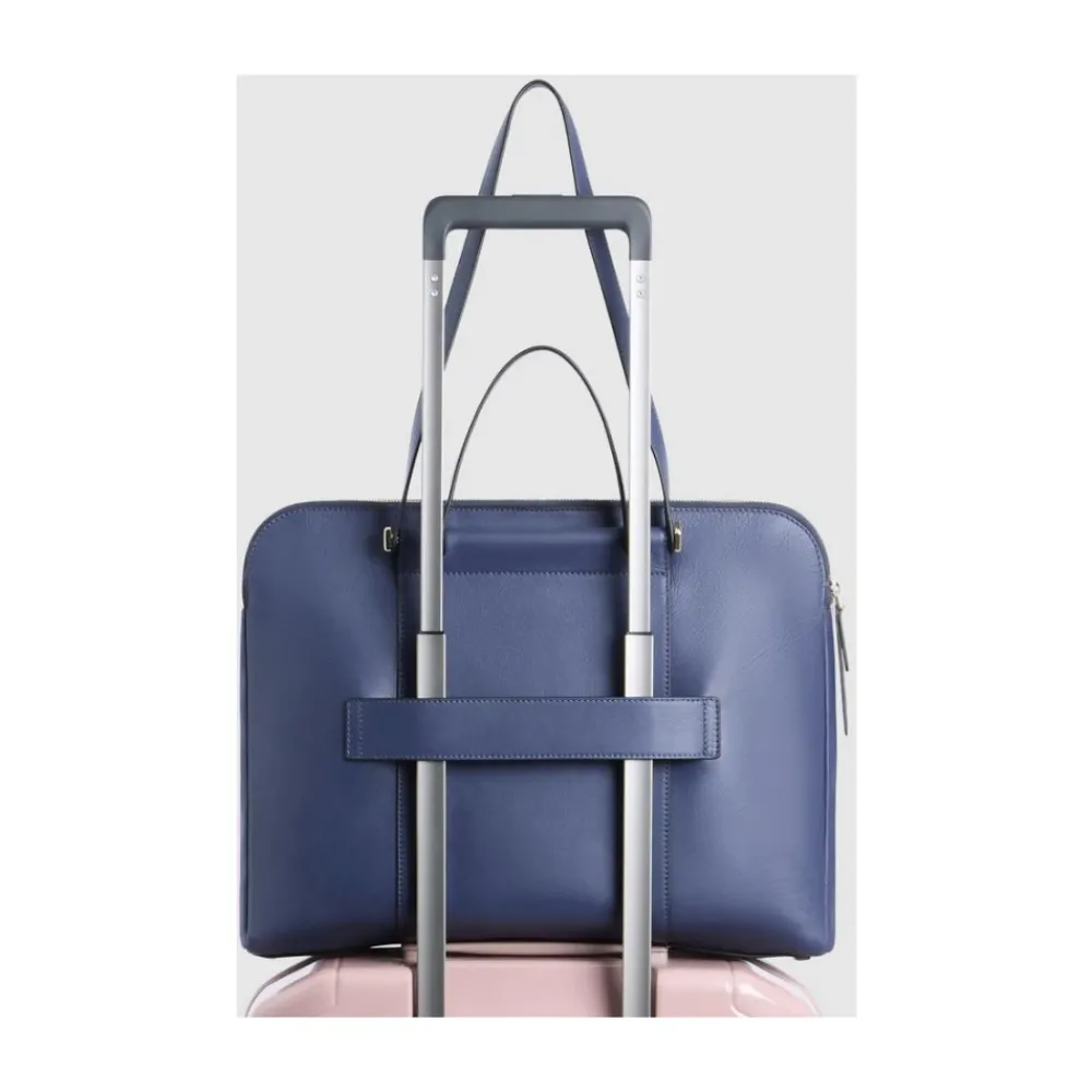 DAMES Piquadro Women's laptop and Pad® bag with two dividers,RFID and shock absorbing protection