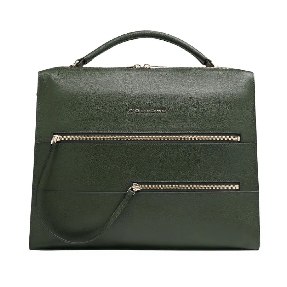 DAMES Piquadro Laptoptassen^Women's laptop bag with iPad® compartment, shock absorbing and RFID protection