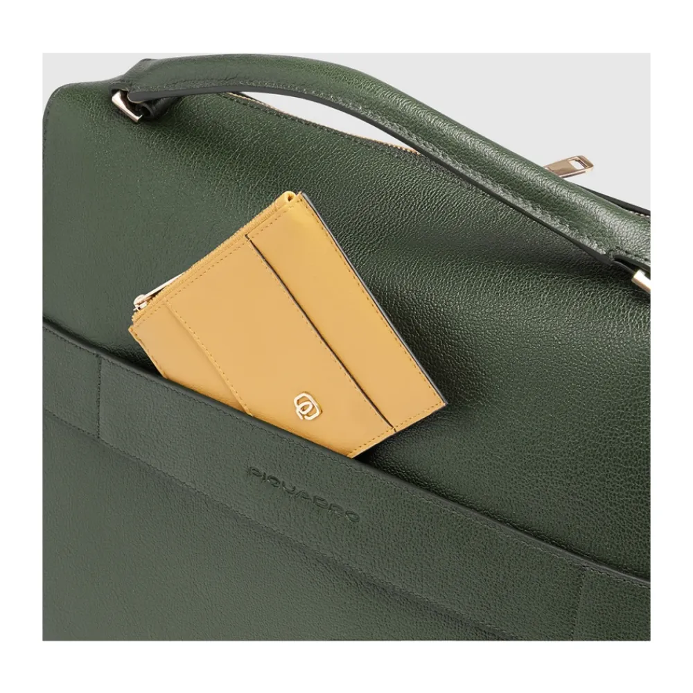 DAMES Piquadro Laptoptassen^Women's laptop bag with iPad® compartment, shock absorbing and RFID protection