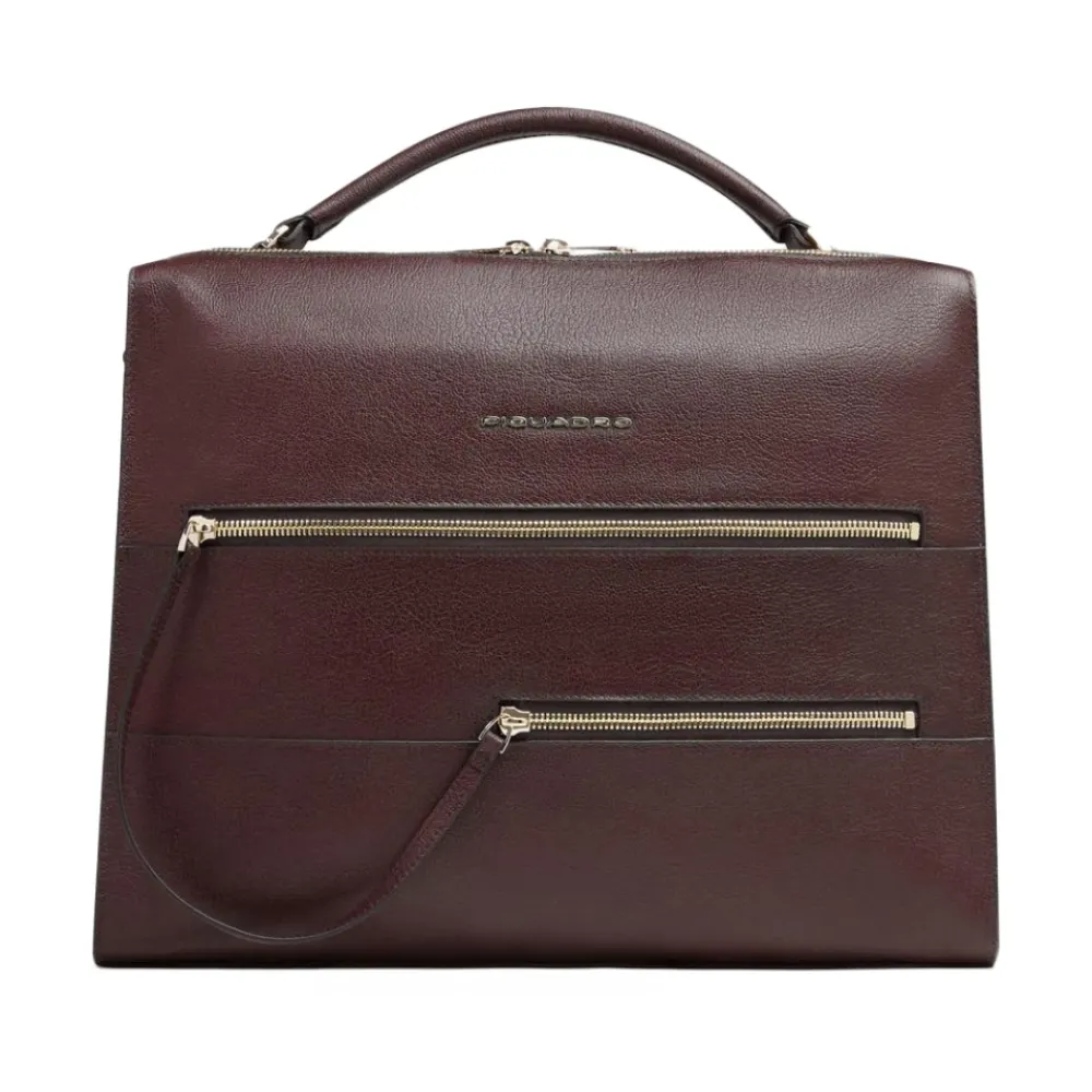 DAMES Piquadro Laptoptassen^Women's laptop bag with iPad® compartment, shock absorbing and RFID protection