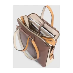 DAMES Piquadro Laptoptassen^Women's laptop tote with iPad® compartment and shock absorbing protection