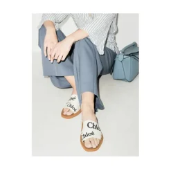 DAMES Chloé Slippers^Woody Flat Mules
