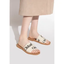 DAMES Chloé Slippers^Woody Flat Mules