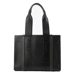 DAMES Chloé Woody Medium Leather Tote Bag