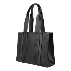DAMES Chloé Woody Medium Leather Tote Bag