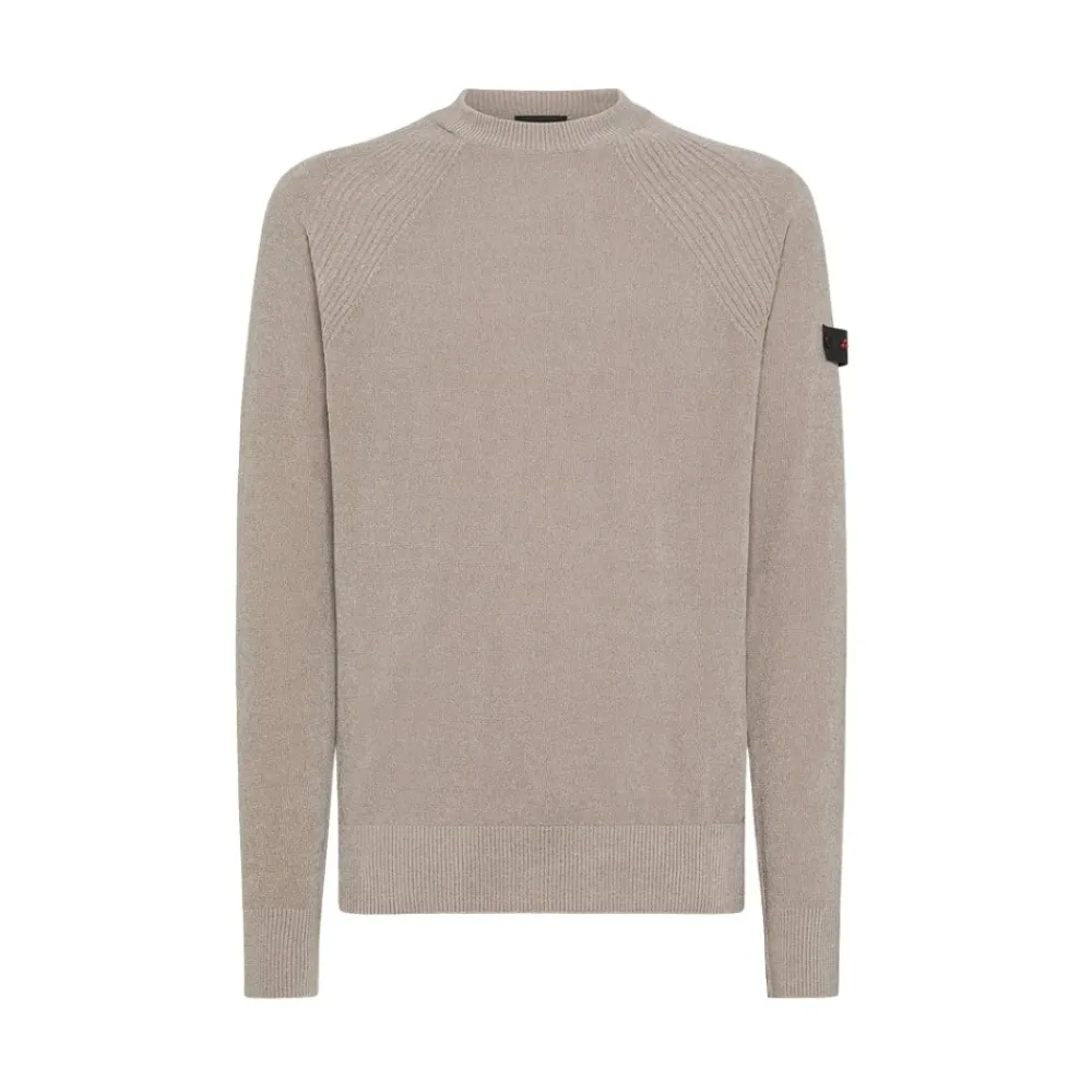 Heren Peuterey Truien & Vesten^Zachte Gebreide Trui met Ronde Hals