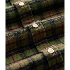 Heren Portuguese Flannel Overhemden^Zachte Geruite Overhemd Groen/Blauw/Rood