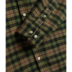 Heren Portuguese Flannel Overhemden^Zachte Geruite Overhemd Groen/Blauw/Rood