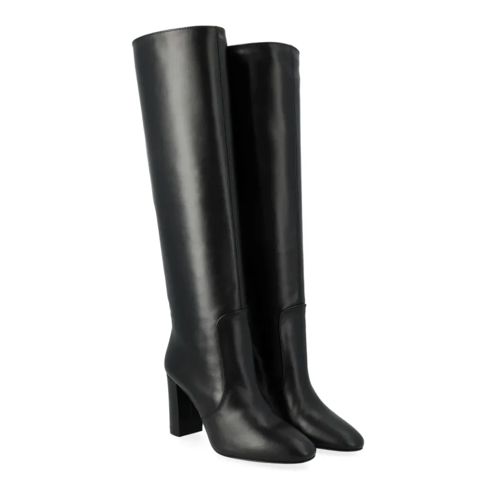 DAMES Via Roma 15 Enkellaarsjes^Zachte Nero Stijlvolle Schoenen