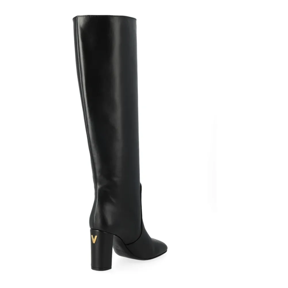 DAMES Via Roma 15 Enkellaarsjes^Zachte Nero Stijlvolle Schoenen