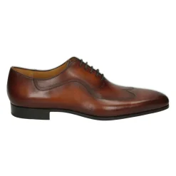 Heren Magnanni Nette Schoenen^Zakelijke lage leren schoen cognac