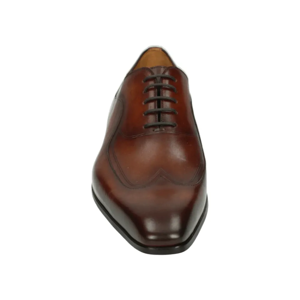 Heren Magnanni Nette Schoenen^Zakelijke lage leren schoen cognac