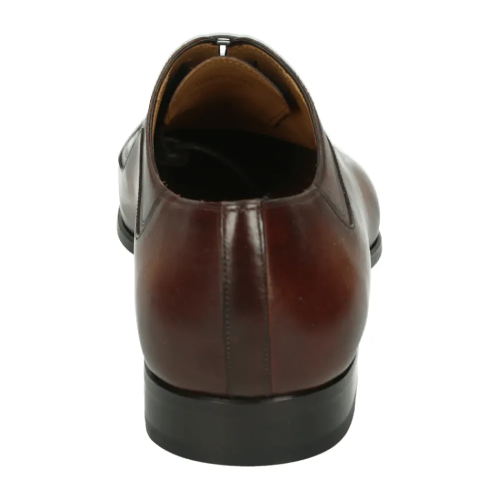Heren Magnanni Nette Schoenen^Zakelijke lage leren schoen cognac