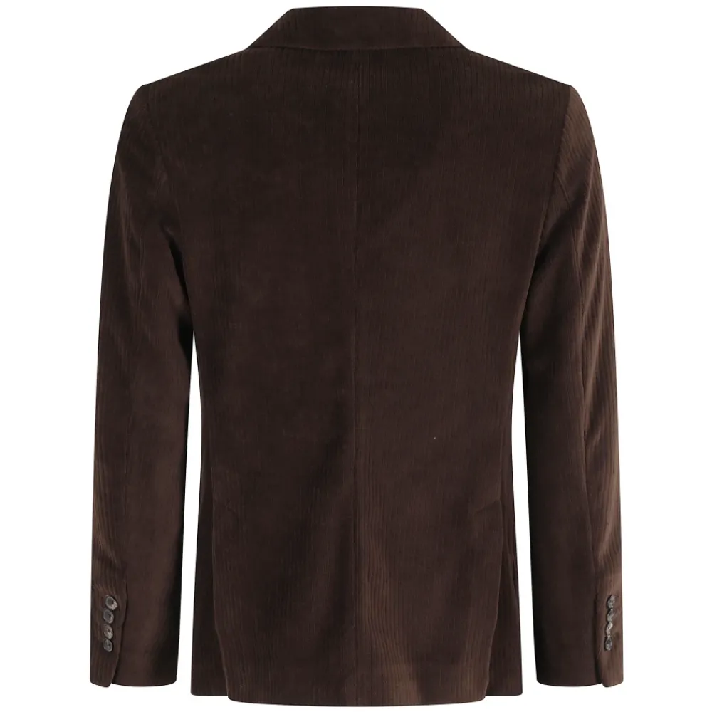 Heren Circolo 1901 Zandkleurige Corduroy Jas met Revers