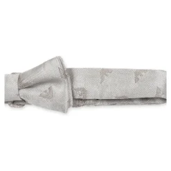 Emporio Armani Stropdassen En Strikjes^Zijde Beige Vlinderdas met Iconische Adelaar