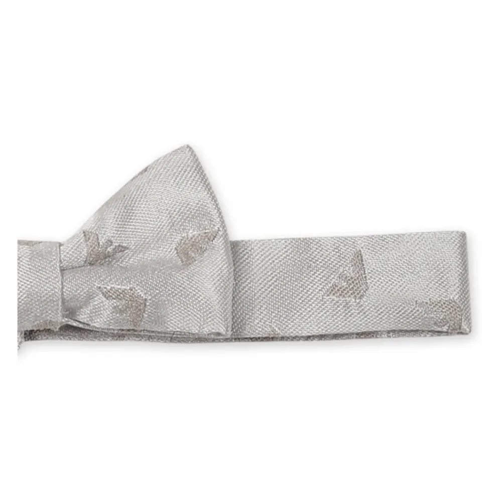 Emporio Armani Stropdassen En Strikjes^Zijden Papillon met Zwarte Arend Versiering